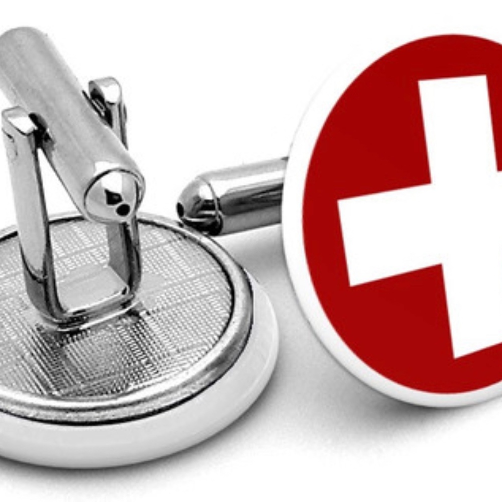 Men’s Cufflinks " WHITE CROSS "